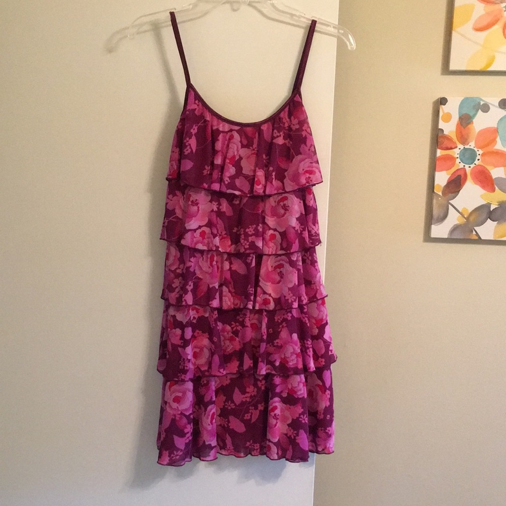 Sheer tiered sundress